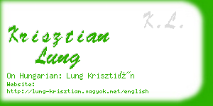 krisztian lung business card